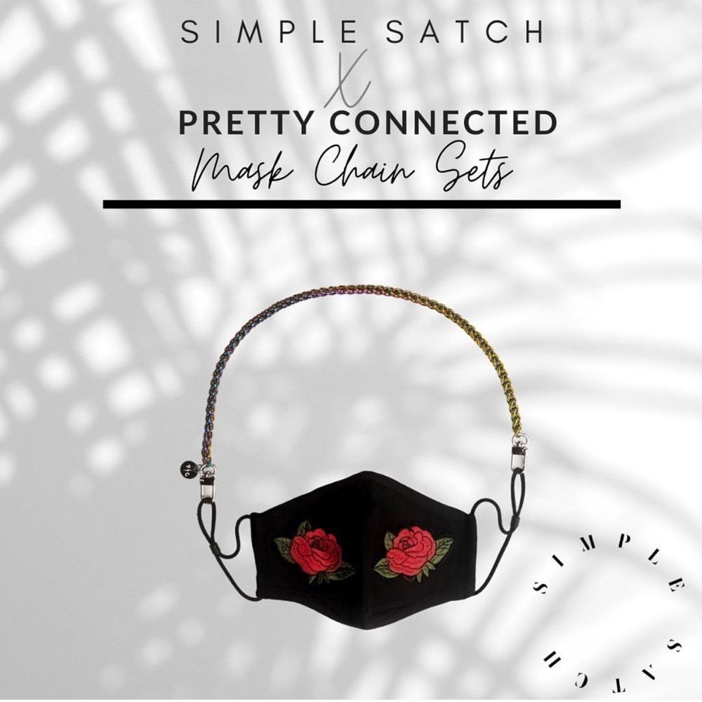 Simple Satch x Pretty Connected Mask Chain Set - Picture 2 of 5